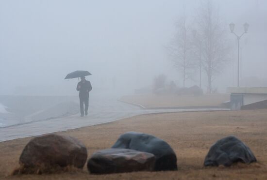Fog in Petrozavodsk
