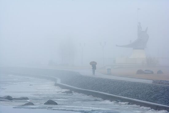 Fog in Petrozavodsk