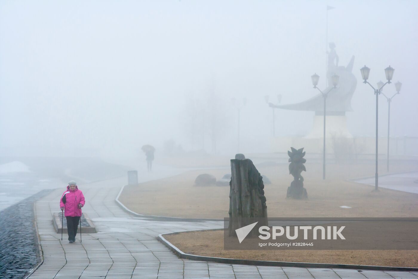 Fog in Petrozavodsk