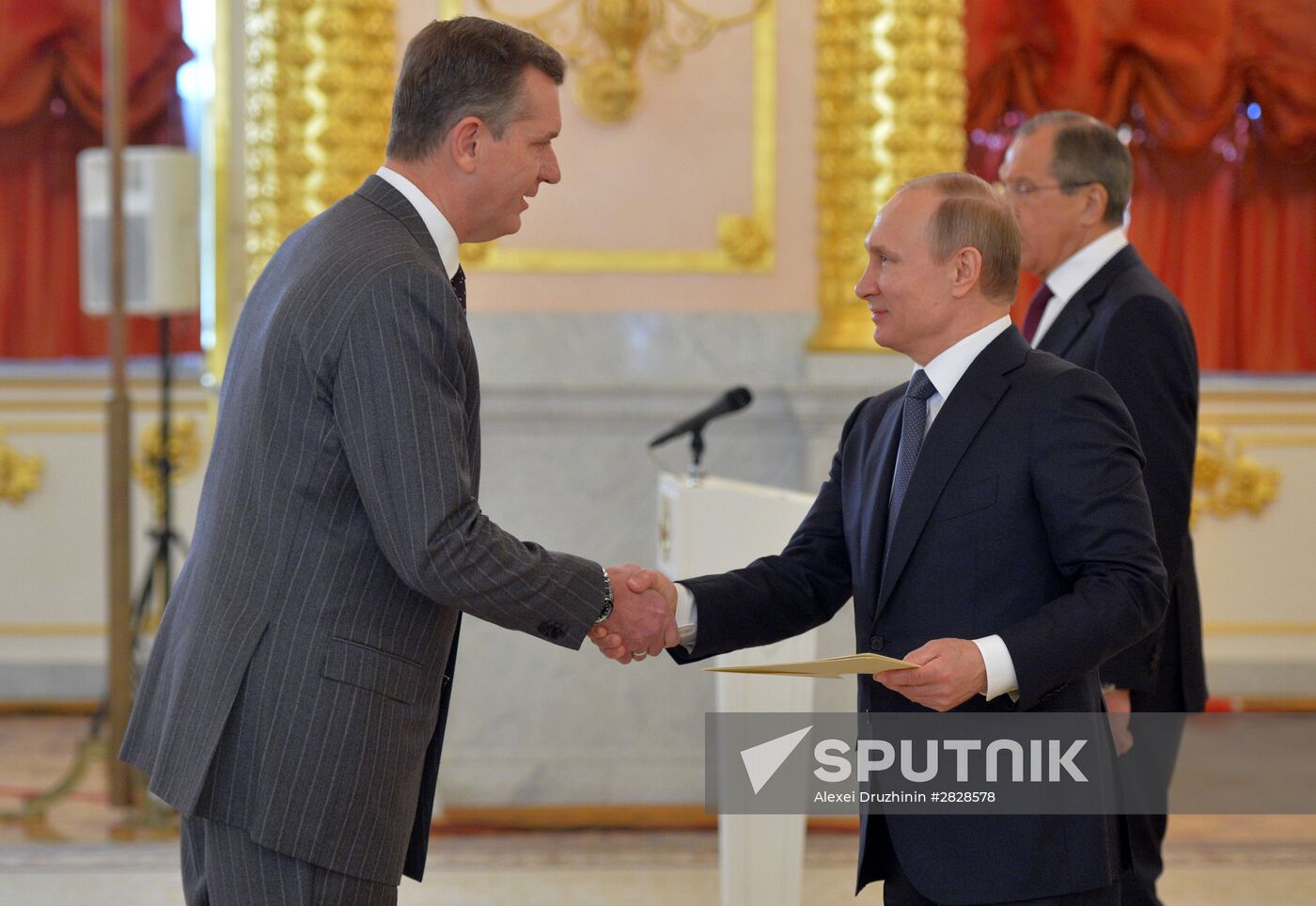 President Vladimir Putin receives letters of credence from foreign ambassadors