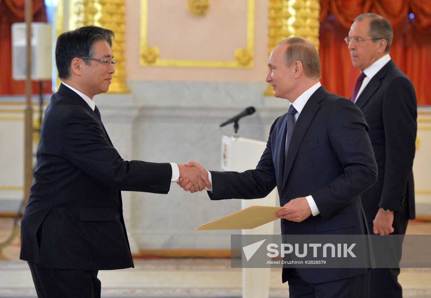 President Vladimir Putin receives letters of credence from foreign ambassadors