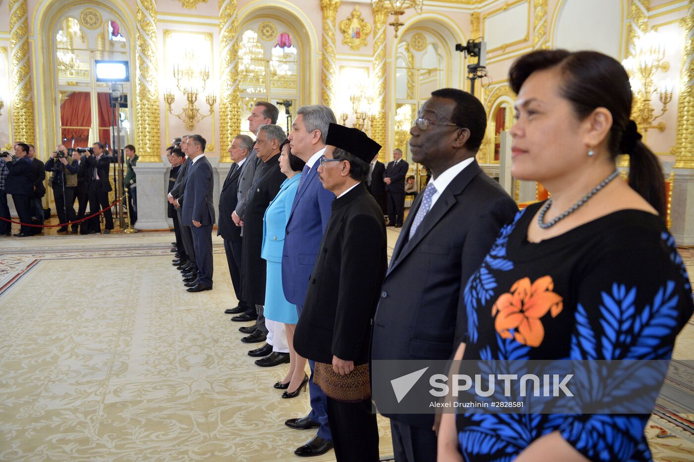 President Vladimir Putin receives letters of credence from foreign ambassadors