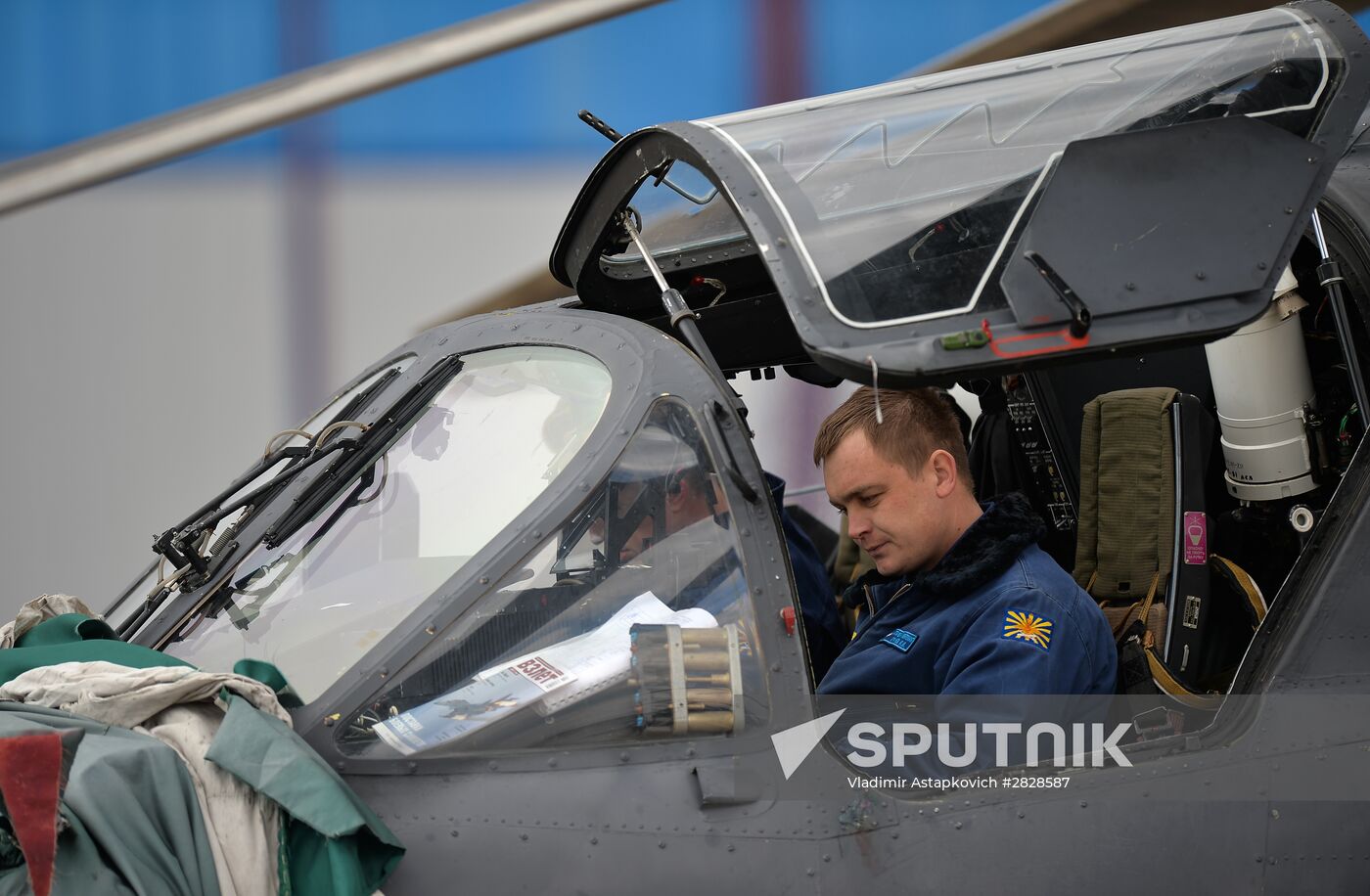 Joint rehearsal of aerobatic teams before the Victory Parade