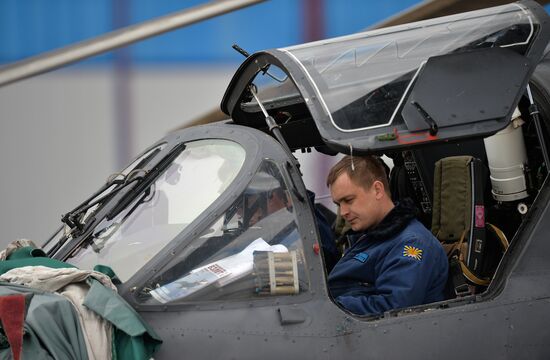 Joint rehearsal of aerobatic teams before the Victory Parade