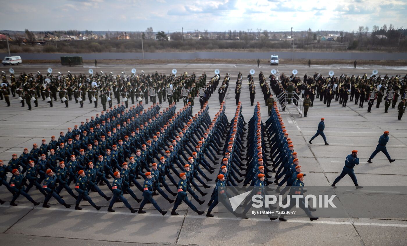 Trainings in Moscow Region ahead of military parade on May 9