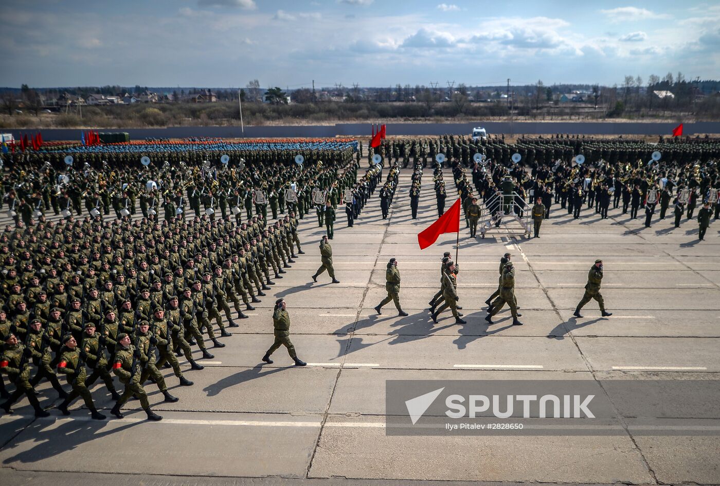 Trainings in Moscow Region ahead of military parade on May 9