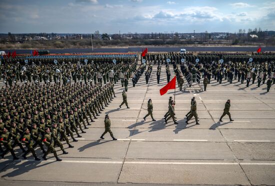 Trainings in Moscow Region ahead of military parade on May 9