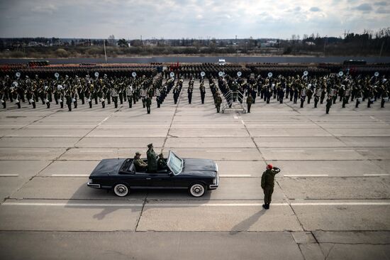 Trainings in Moscow Region ahead of military parade on May 9