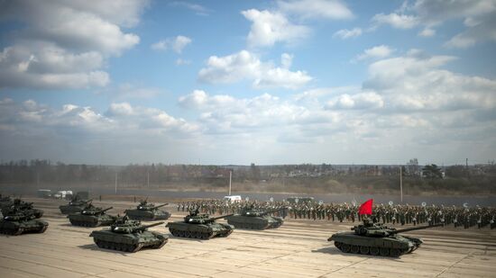 Trainings in Moscow Region ahead of military parade on May 9