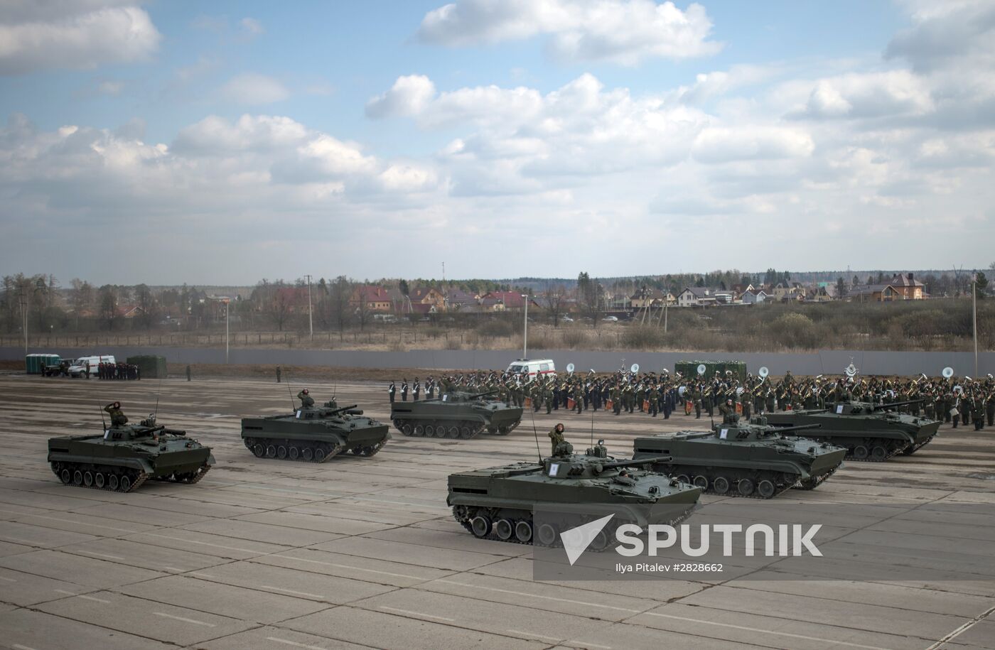 Trainings in Moscow Region ahead of military parade on May 9