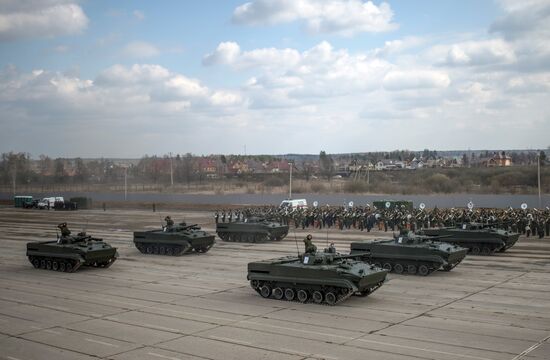 Trainings in Moscow Region ahead of military parade on May 9