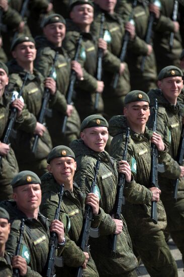 Trainings in Moscow Region ahead of military parade on May 9