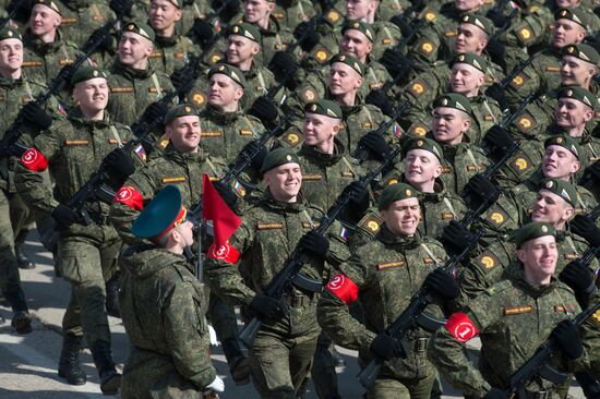 Trainings in Moscow Region ahead of military parade on May 9