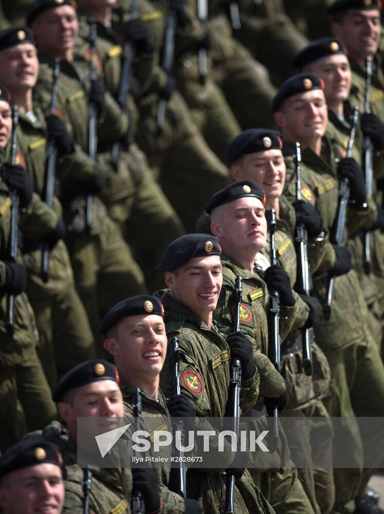 Trainings in Moscow Region ahead of military parade on May 9