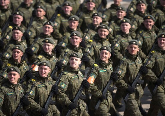 Trainings in Moscow Region ahead of military parade on May 9