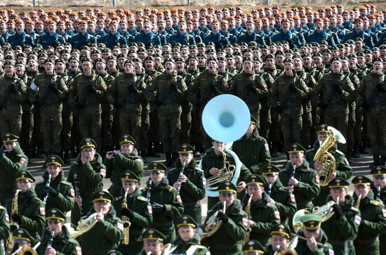 Trainings in Moscow Region ahead of military parade on May 9