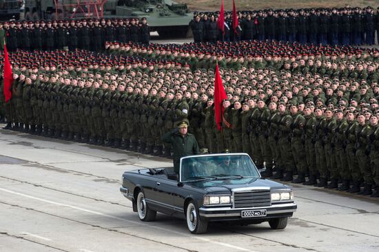 Trainings in Moscow Region ahead of military parade on May 9