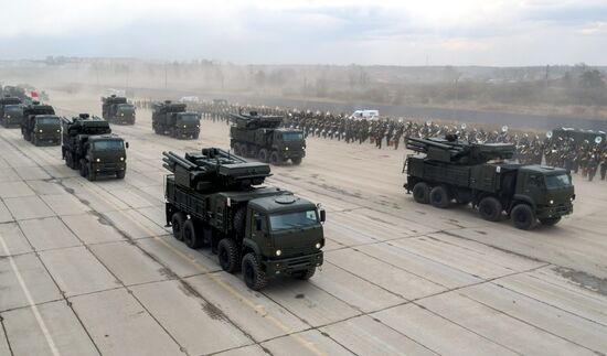 Trainings in Moscow Region ahead of military parade on May 9