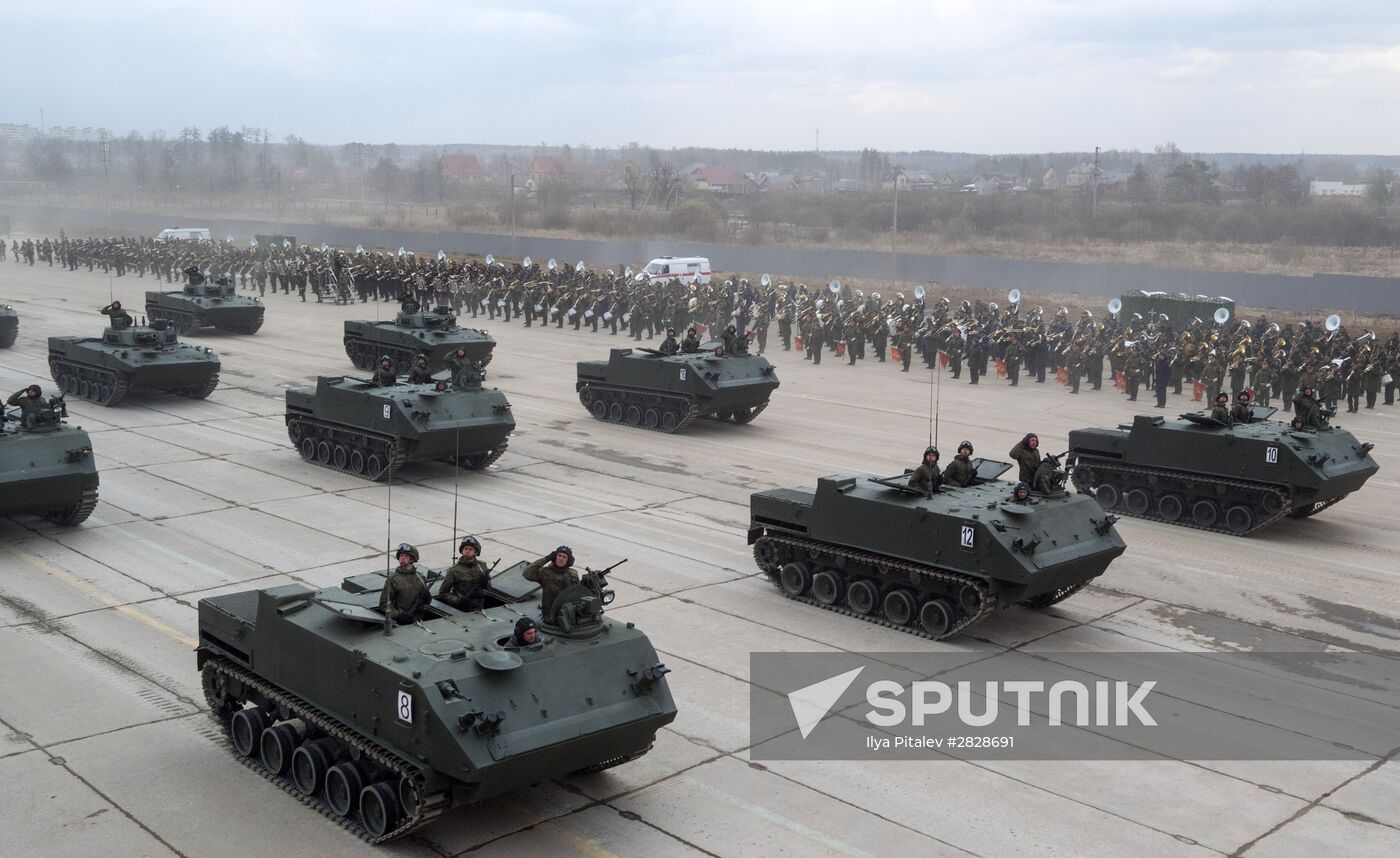 Trainings in Moscow Region ahead of military parade on May 9