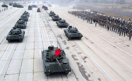 Trainings in Moscow Region ahead of military parade on May 9