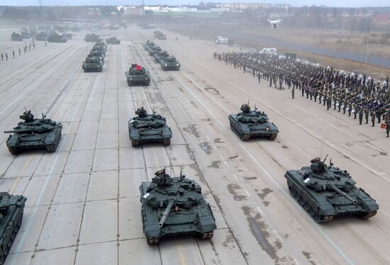 Trainings in Moscow Region ahead of military parade on May 9