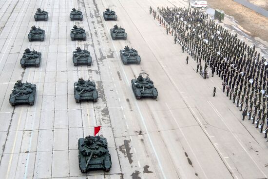 Trainings in Moscow Region ahead of military parade on May 9