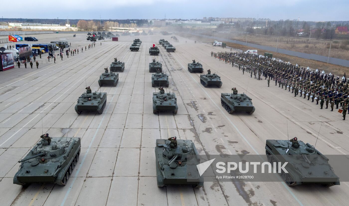 Trainings in Moscow Region ahead of military parade on May 9