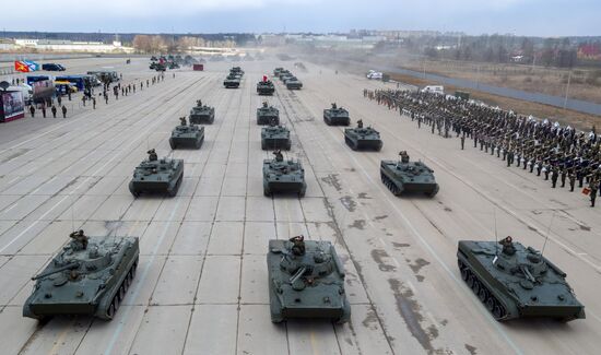 Trainings in Moscow Region ahead of military parade on May 9