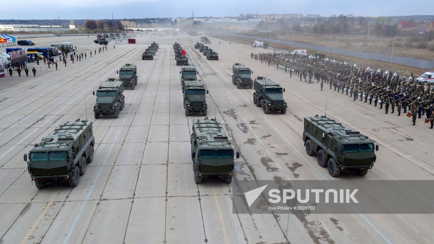 Trainings in Moscow Region ahead of military parade on May 9