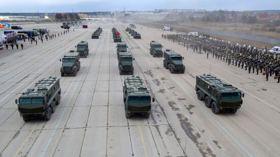 Trainings in Moscow Region ahead of military parade on May 9