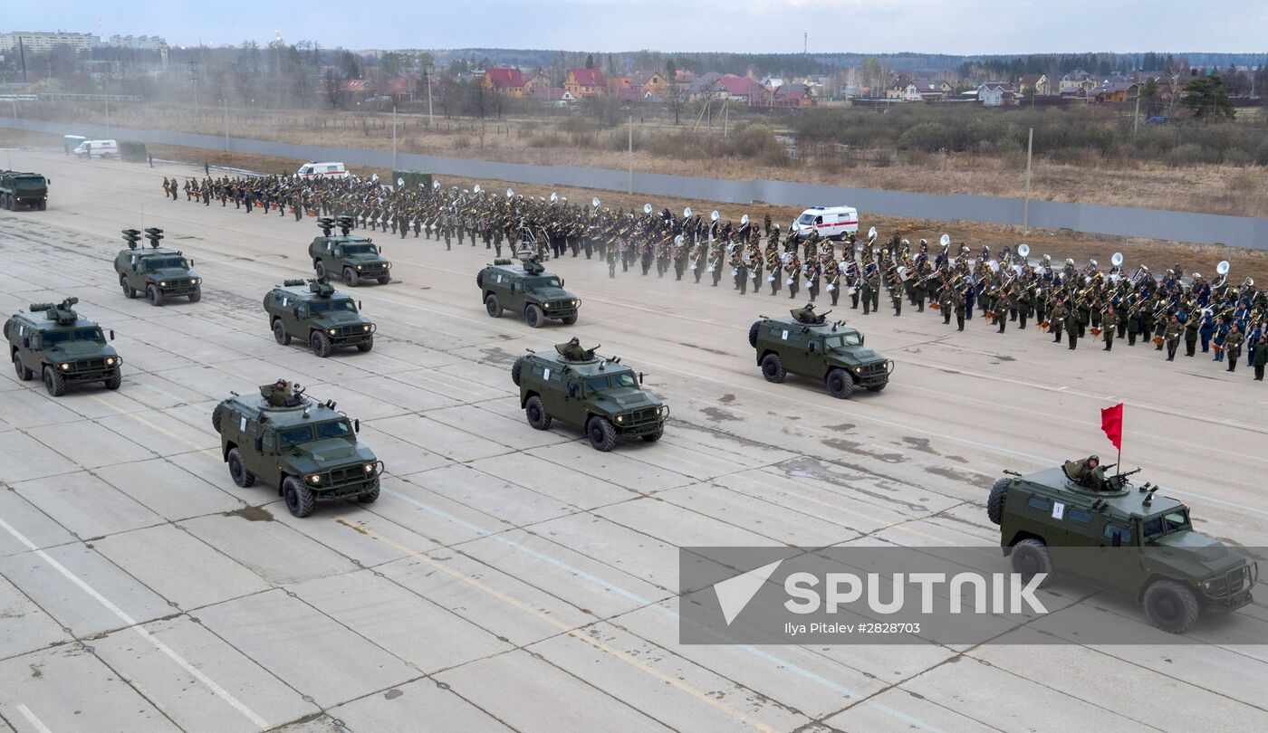 Trainings in Moscow Region ahead of military parade on May 9