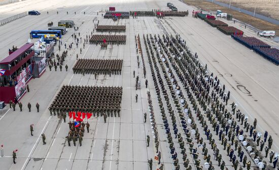 Trainings in Moscow Region ahead of military parade on May 9