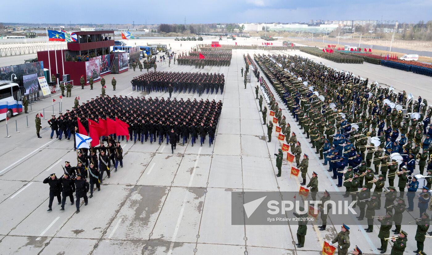 Trainings in Moscow Region ahead of military parade on May 9