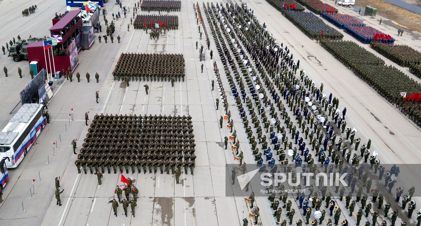 Trainings in Moscow Region ahead of military parade on May 9