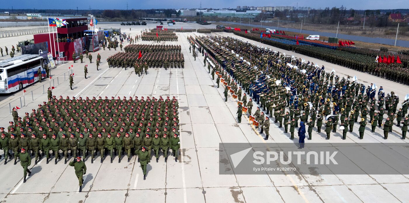 Trainings in Moscow Region ahead of military parade on May 9