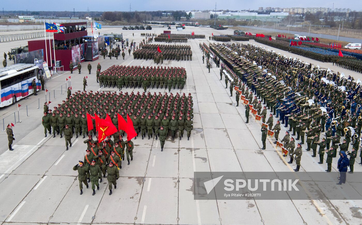 Trainings in Moscow Region ahead of military parade on May 9