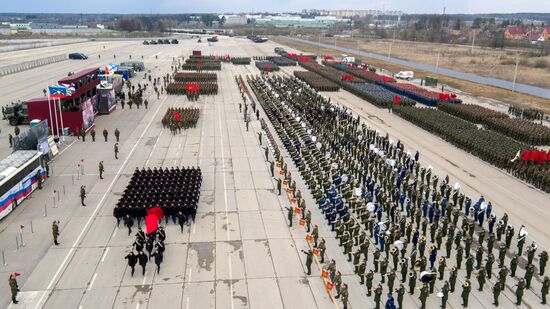 Trainings in Moscow Region ahead of military parade on May 9