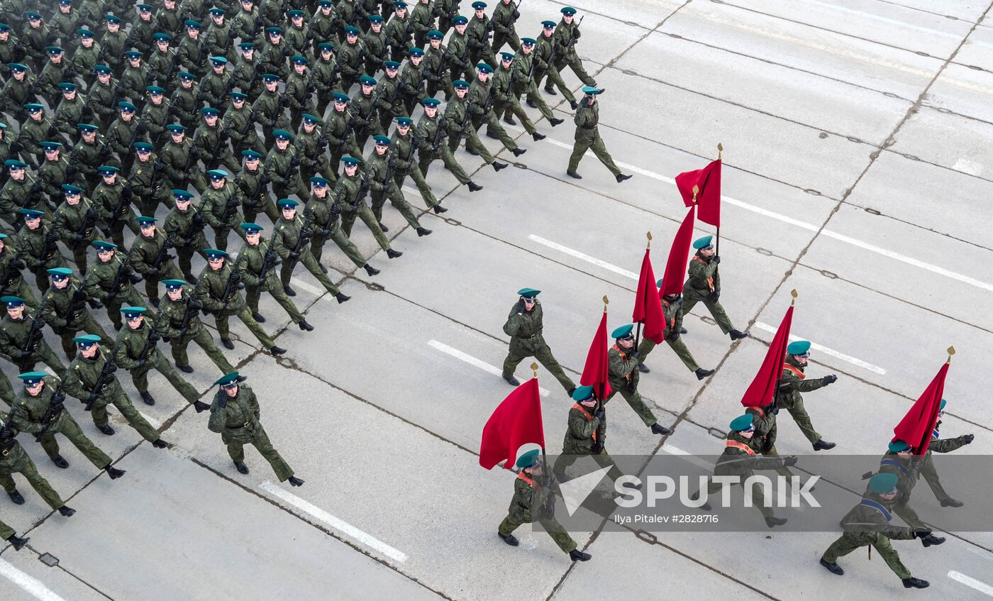 Trainings in Moscow Region ahead of military parade on May 9