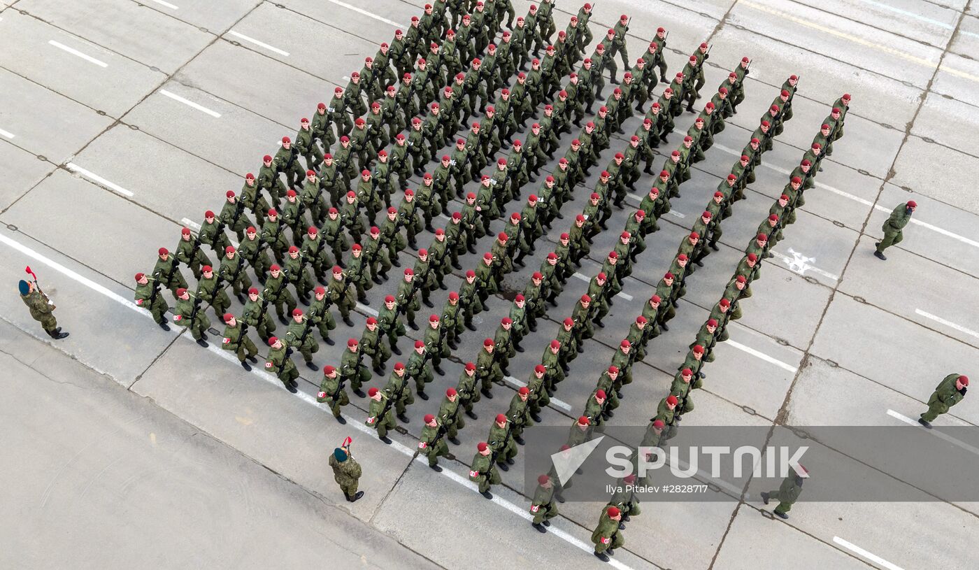 Trainings in Moscow Region ahead of military parade on May 9