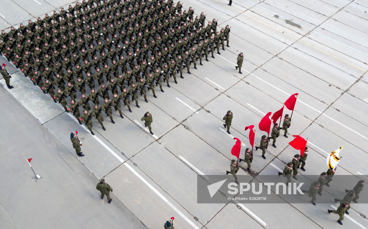 Trainings in Moscow Region ahead of military parade on May 9