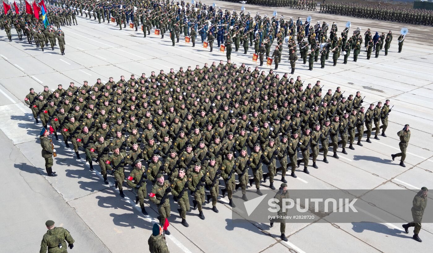 Trainings in Moscow Region ahead of military parade on May 9