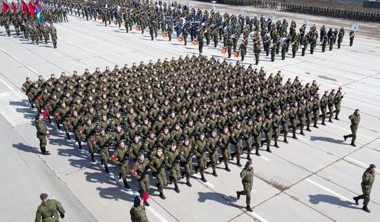 Trainings in Moscow Region ahead of military parade on May 9