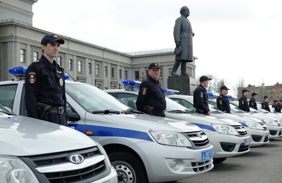 Police parade in Samara
