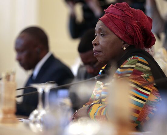 Russian Foreign Minister Sergei Lavrov's meeting with Chairperson of the African Union Commission Nkosazana Dlamini-Zuma