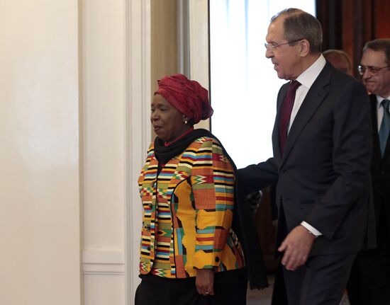 Russian Foreign Minister Sergei Lavrov's meeting with Chairperson of the African Union Commission Nkosazana Dlamini-Zuma