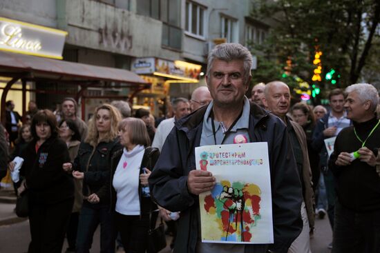 Opposition rally in Macedonia