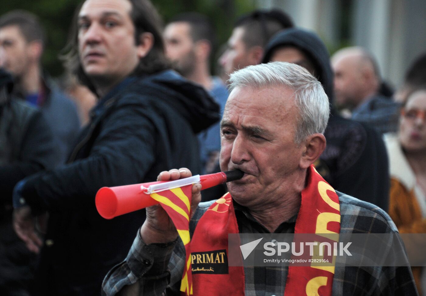 Opposition rally in Macedonia