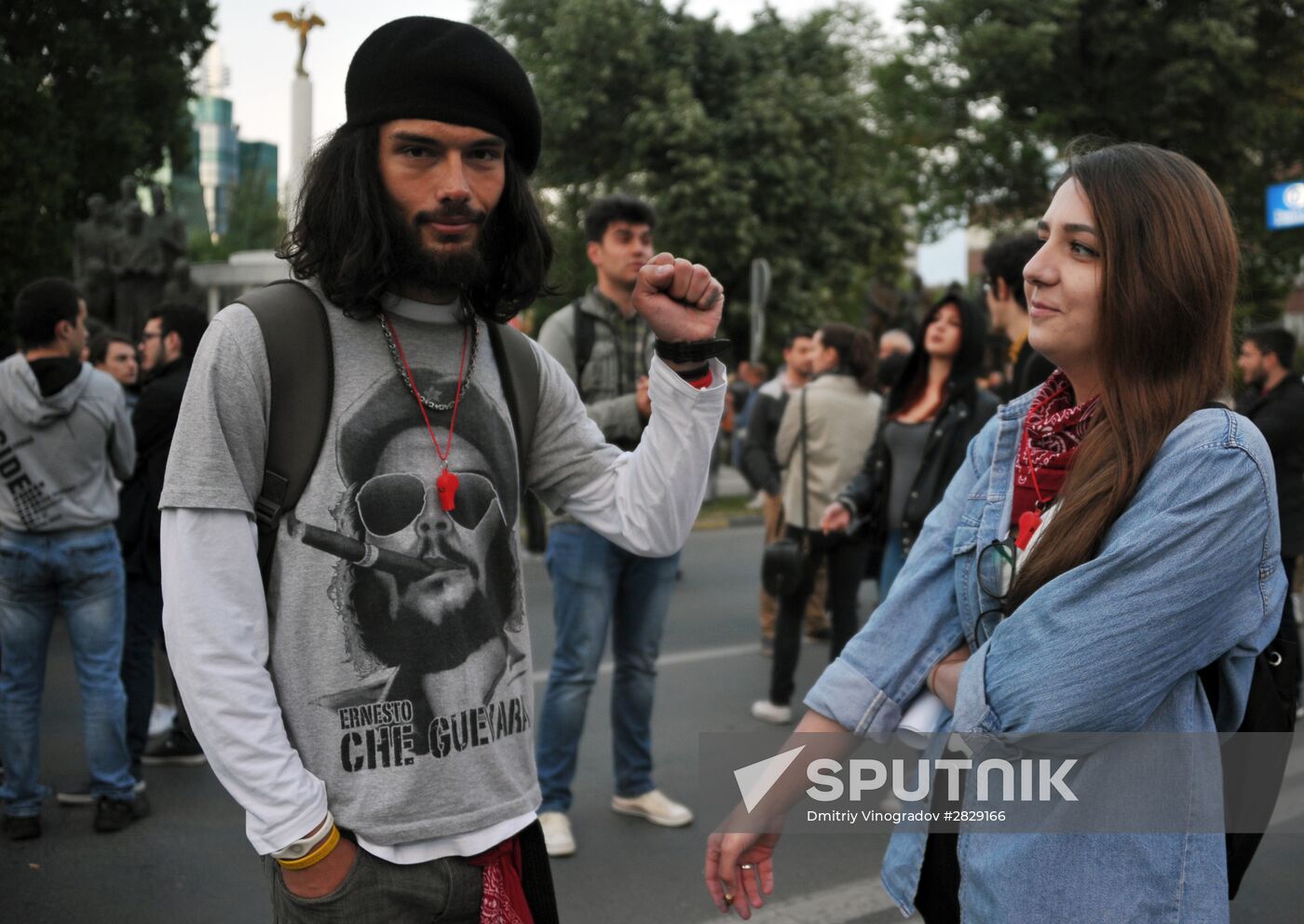 Opposition rally in Macedonia