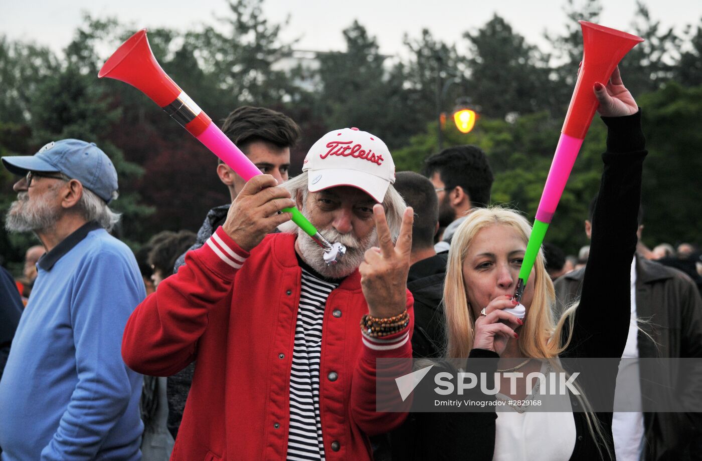 Opposition rally in Macedonia