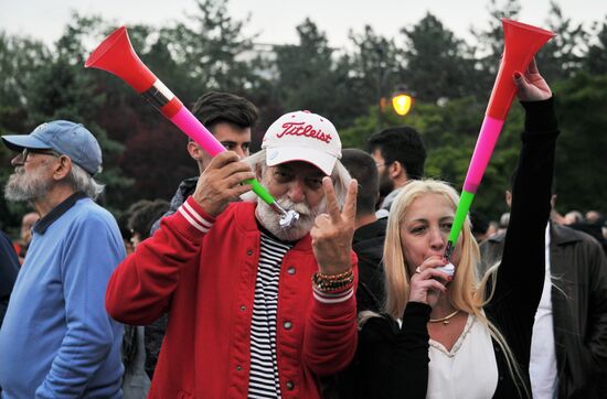 Opposition rally in Macedonia